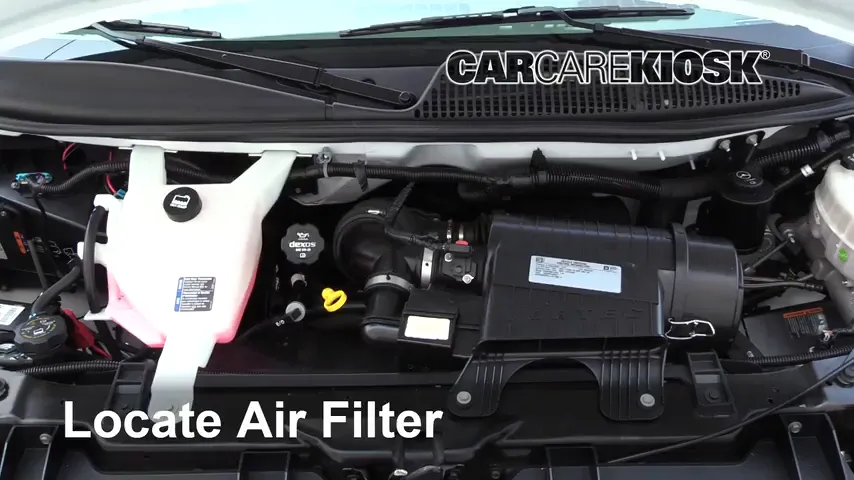 2017 GMC Savana 2500 4.8L V8 FlexFuel Extended Cargo Van Air Filter (Engine) Replace